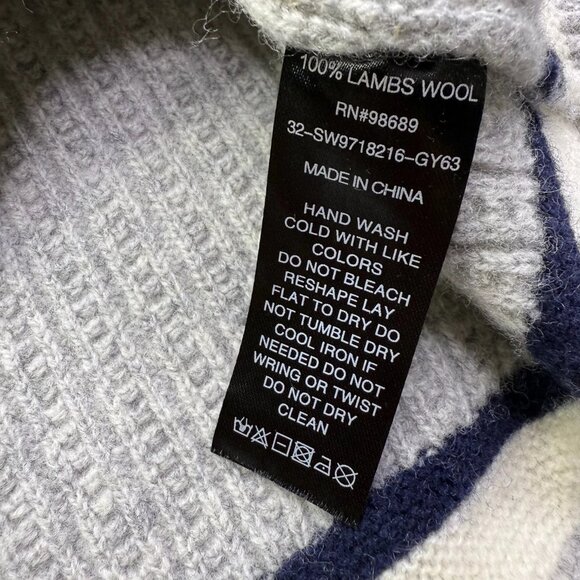 Todd Snyder Mens Gray Lambs Wool V-Neck Cricket Pullover Vest Sweater Size 2XL - Picture 7 of 11